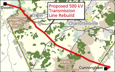 Dominion’s Proposed Transmission Tower Choice Causes Controversy in Albemarle