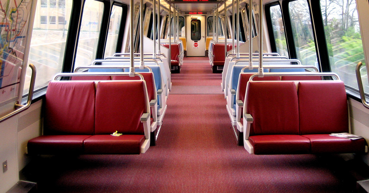empty metro car